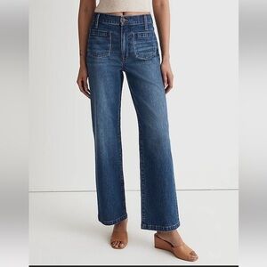 Madewell The Perfect Vintage Wide-Leg Jeans (Indigo)